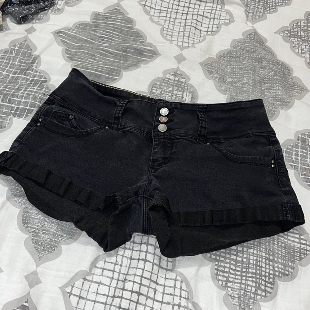 YMI black jean shorts